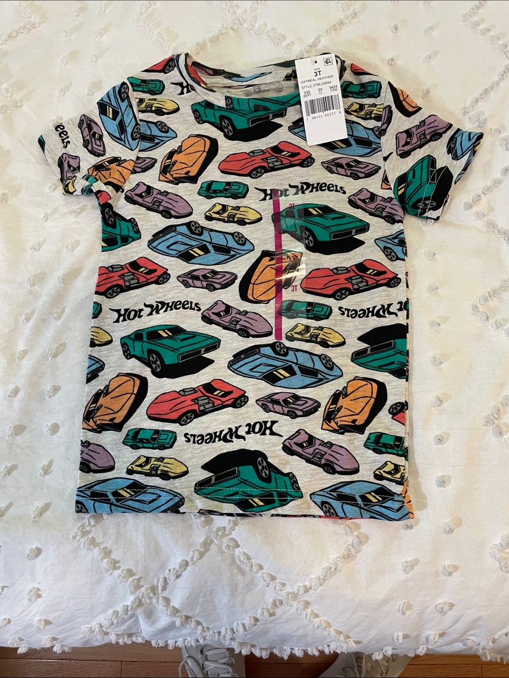 Hot Wheels Short Sleeve Tee - Multicolor Cars nwt